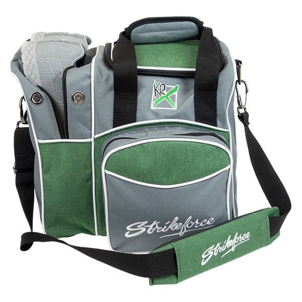 KR Strikeforce Flexx Single Tote Grey/Green Bowling Bag