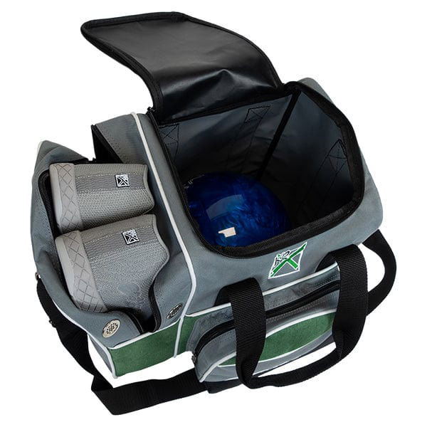 KR Strikeforce Flexx Single Tote Grey/Green Bowling Bag