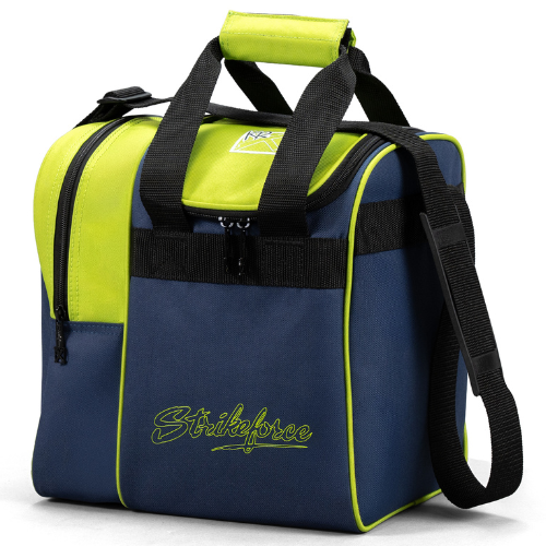 KR Strikeforce Rook Single Tote Style Navy/Green 1 Ball Bowling Bag
