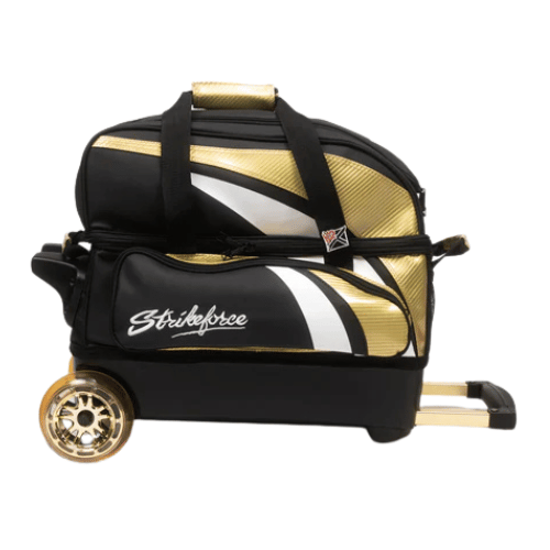KR Strikeforce Cruiser Lux Double Roller Gold Bowling Bag