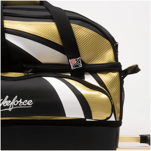 KR Strikeforce Cruiser Lux Double Roller Gold Bowling Bag