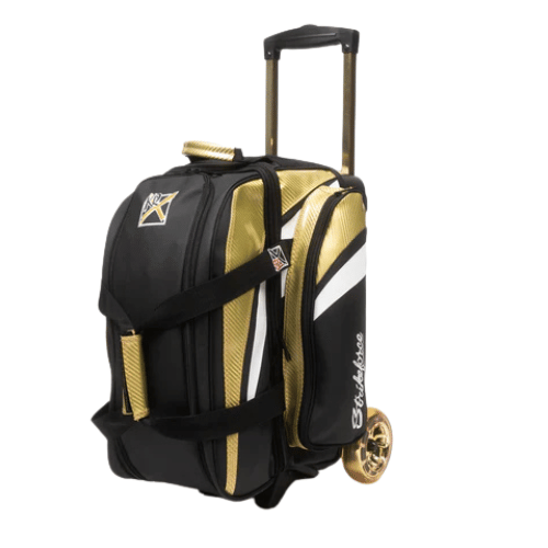 KR Strikeforce Cruiser Lux Double Roller Gold Bowling Bag
