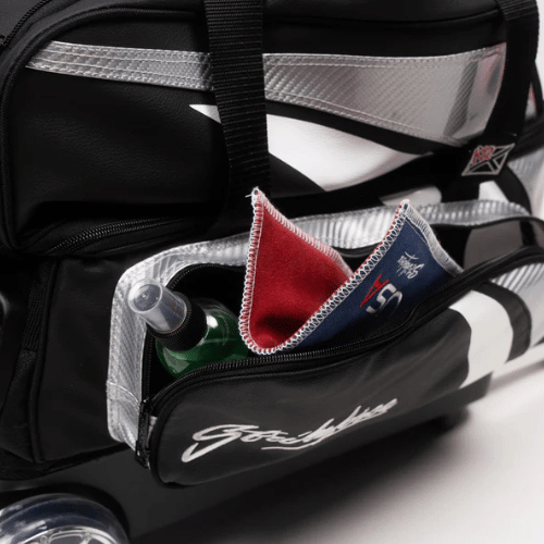 KR Strikeforce Cruiser Lux Double Roller Silver Bowling Bag