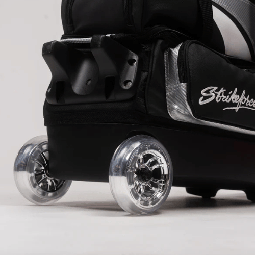 KR Strikeforce Cruiser Lux Double Roller Silver Bowling Bag