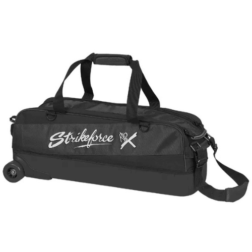 KR Strikeforce Fast Slim Triple Tote Black Bowling Bag