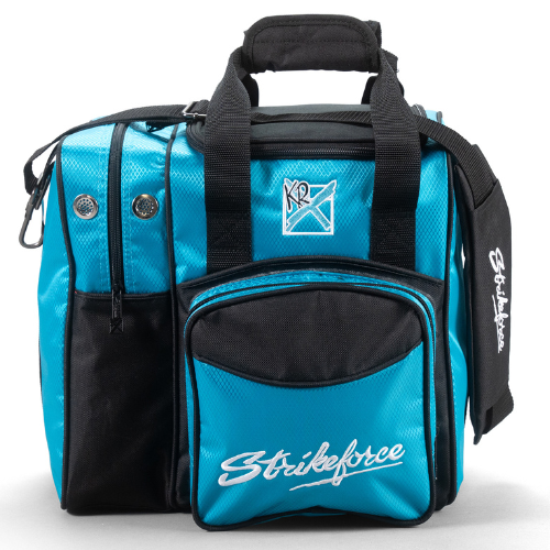 KR Strikeforce Flexx Single Tote Caribbean Blue/Black Bowling Bag