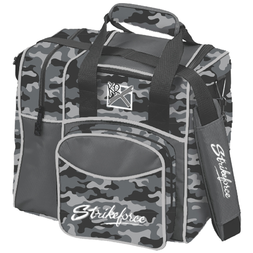 KR Strikeforce Flexx Single Tote Grey Camo/Smoke Bowling Bag