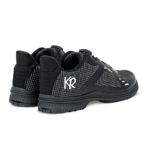 KR Strikeforce Jet FT Black/Silver Right Hand WIDE Men's Performance Bowling Shoe