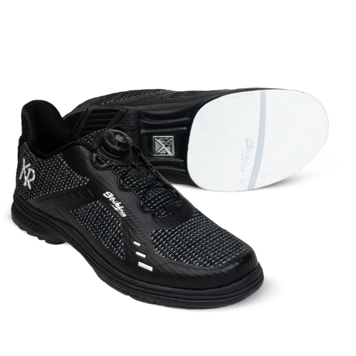 KR Strikeforce Jet FT Black/Silver Right Hand WIDE Men's Performance Bowling Shoe