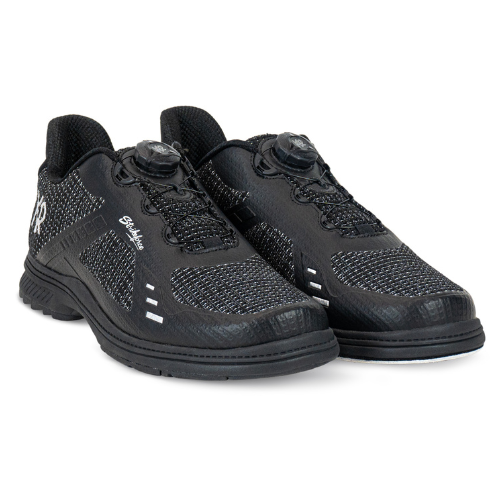 KR Strikeforce Jet FT Black/Silver Right Hand WIDE Men's Performance Bowling Shoe