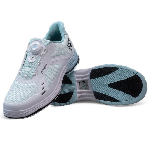 KR Strikeforce Lady Jet White/Teal WIDE Right Hand Bowling Shoe