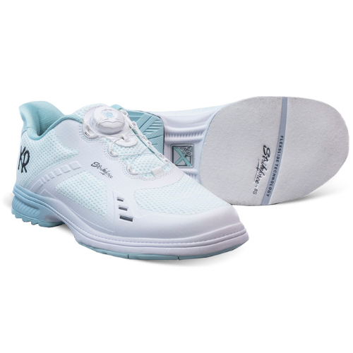 KR Strikeforce Lady Jet White/Teal WIDE Right Hand Bowling Shoe