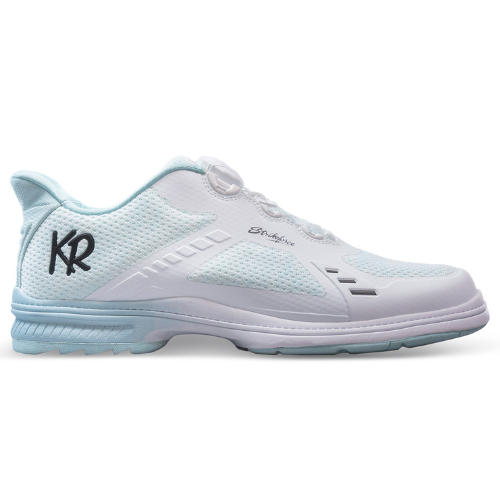 KR Strikeforce Lady Jet White/Teal WIDE Right Hand Bowling Shoe