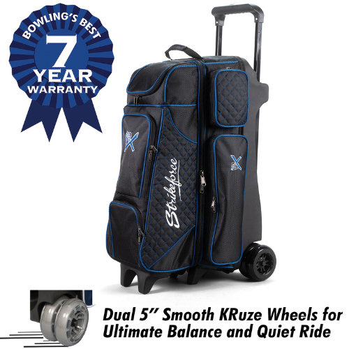KR Strikeforce Royal Flush 4×4 Black Royal 4-Ball Bowling Bag