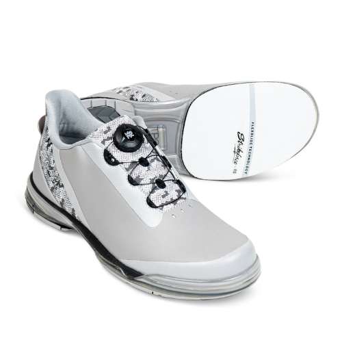 KR Strikeforce TPC Hype Grey Camo Right Hand Unisex High Performance Bowling Shoe