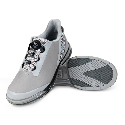 KR Strikeforce TPC Hype Grey Camo Right Hand Unisex High Performance Bowling Shoe