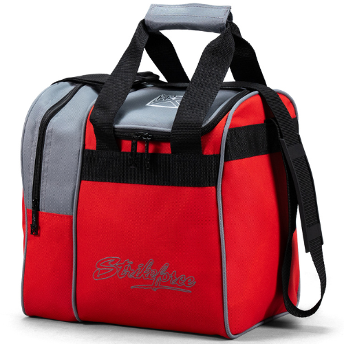 KR Strikeforce Rook Single Tote Style Red/Charcoal 1 Ball Bowling Bag