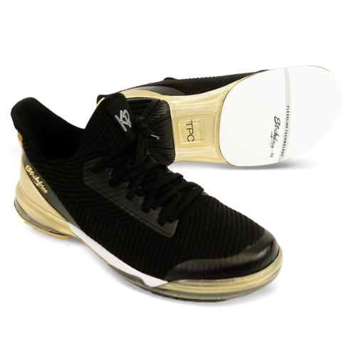 KR Strikeforce TPC Alpha Unisex Black/Gold Right Hand Pre Order Bowling Shoes, Ships 6/28/23