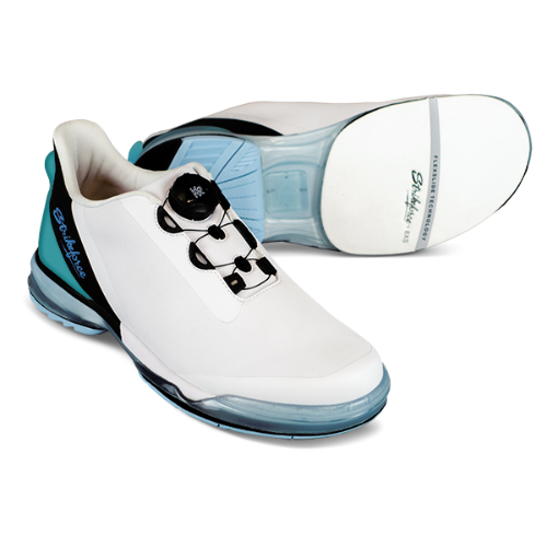 KR Strikeforce TPC Hype Unisex Right Hand White/Black/Sky Bowling Shoes