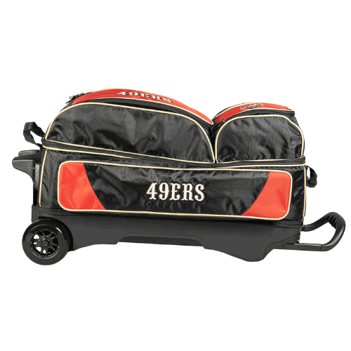 KR Strikeforce NFL San Francisco 49ers 3 Ball Roller Bowling Bag