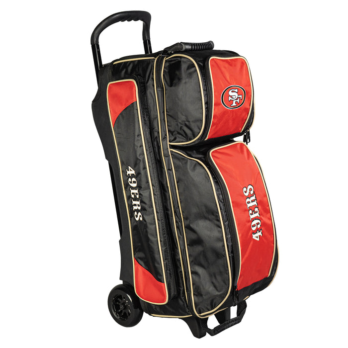 KR Strikeforce NFL San Francisco 49ers 3 Ball Roller Bowling Bag