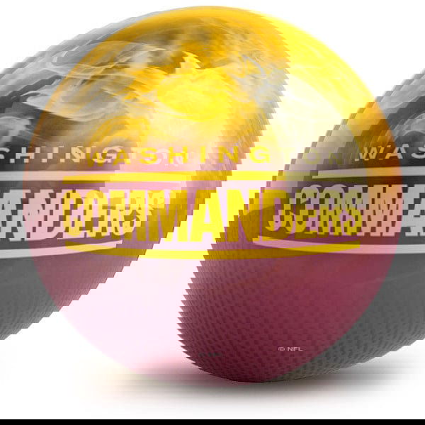 KR Strikeforce Washington Commanders On Fire Bowling Ball