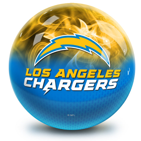NFL on Fire Los Angeles Chargers Bowling Ball