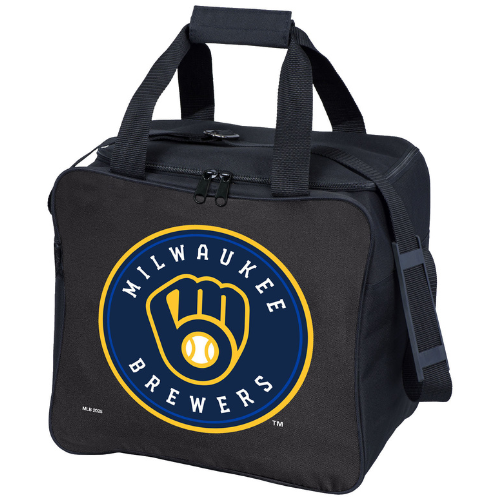 KR Strikeforce MLB Milwaukee Brewers Single Ball, Shoe and Accessory Tote Bowling Bag