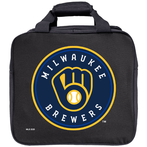 KR Strikeforce MLB Milwaukee Brewers Single Ball, Shoe and Accessory Tote Bowling Bag