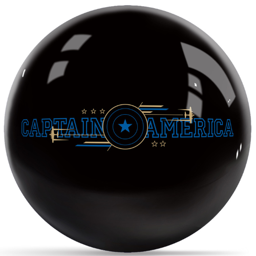 OnTheBallBowling Marvel Avengers Captain America Logos Bowling Ball