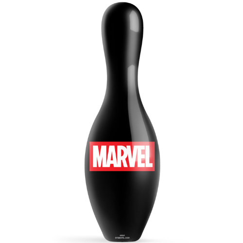 OnTheBallBowling Marvel Classic Logo Black Bowling Pin