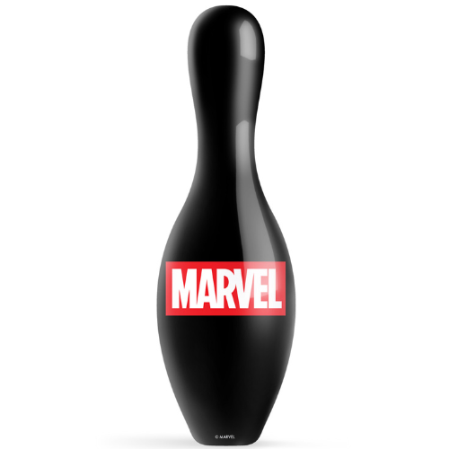 OnTheBallBowling Marvel Classic Logo Black Bowling Pin