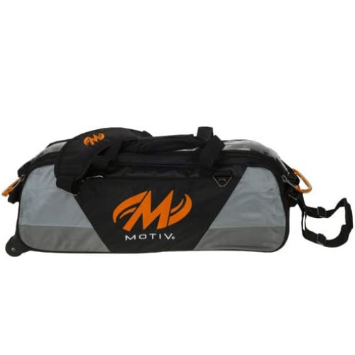 Motiv Ballistix Triple Tote Black/Orange Bowling Bag