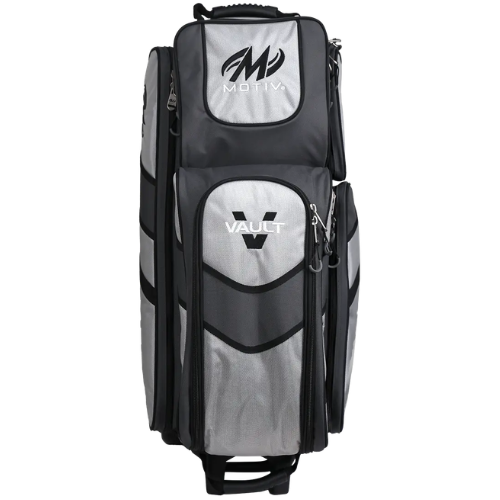 Motiv Vault 3 Ball Triple Roller Silver Bowling Bag