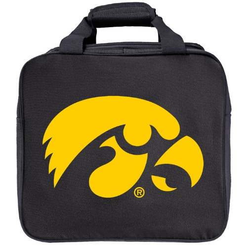 KR Strikeforce NCAA University of Iowa Single Ball, Shoe and Accessory Tote Bowling Bag