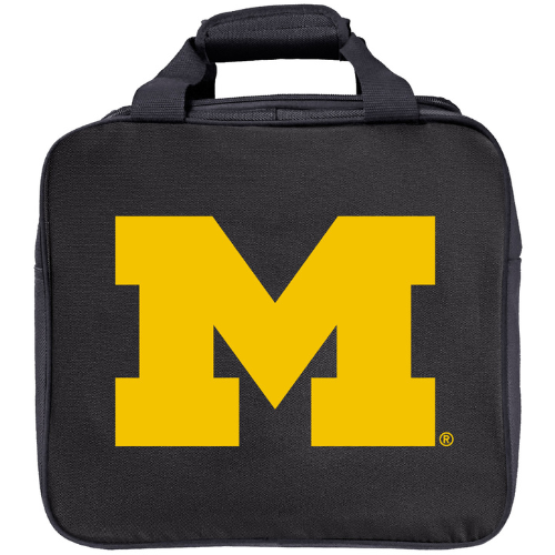 KR Strikeforce NCAA University of Michigan Single Ball, Shoe and Accessory Tote Bowling Bag