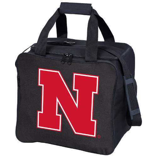 KR Strikeforce NCAA University of Nebraska Single Ball, Shoe and Accessory Tote Bowling Bag