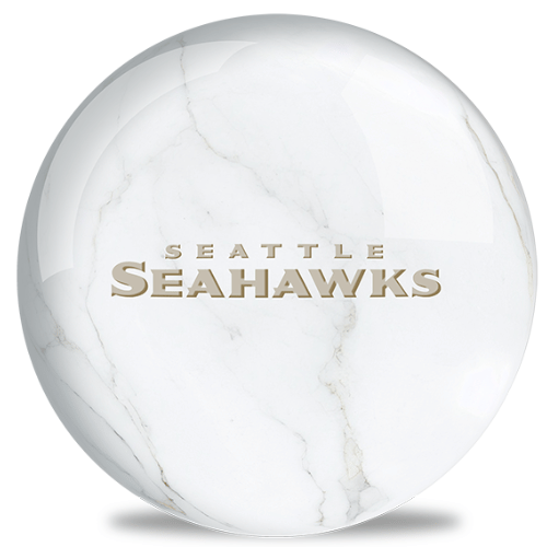 OnTheBallBowling White Marble NFL Los Angeles Rams Bowling Ball