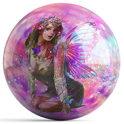 OnTheBallBowling Sparkly Fairy Bowling Ball by Kelleigh Williams