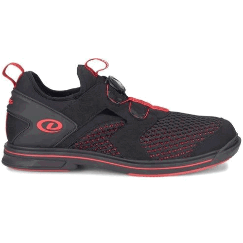 Dexter Mens DexLite Pro BOA Black/Red Left Hand Bowling Shoes