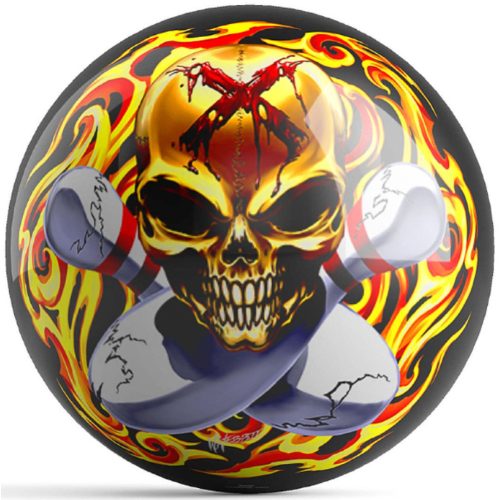 OnTheBallBowling Skull & Crosspins Bowling Ball by William Webb ll