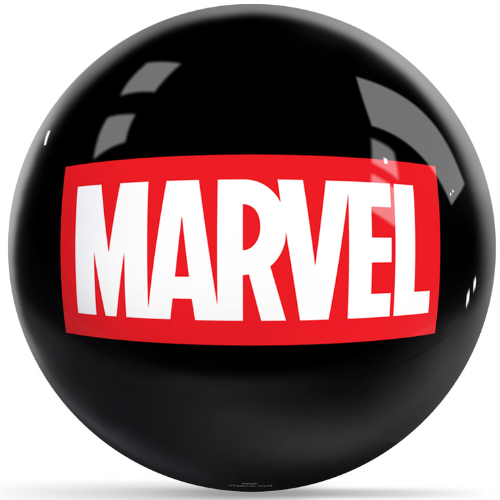 OnTheBallBowling Marvel Classic Logo Black Undrilled Bowling Ball