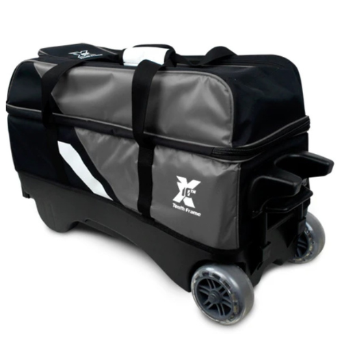 Tenth Frame Deluxe Triple Roller Grey Bowling Bags