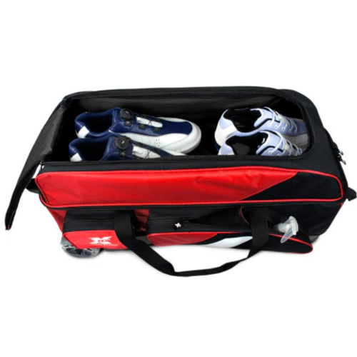 Tenth Frame Deluxe Triple Roller Red Bowling Bags