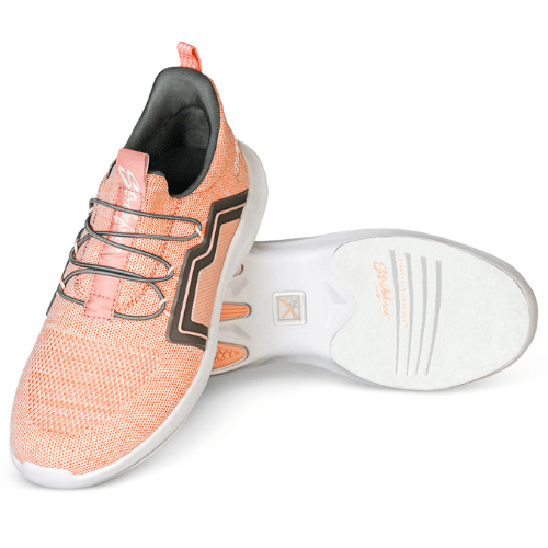 KR Strikeforce The Milan Coral/Grey Women's Athletic Bowling Shoes
