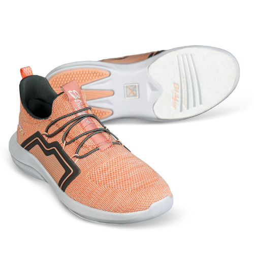 KR Strikeforce The Milan Coral/Grey Women's Athletic Bowling Shoes