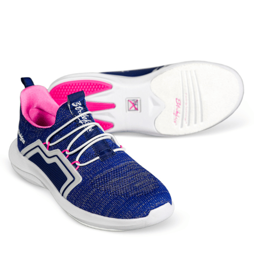 KR Strikeforce The Milan Navy/Pink Women's Athletic Bowling Shoes