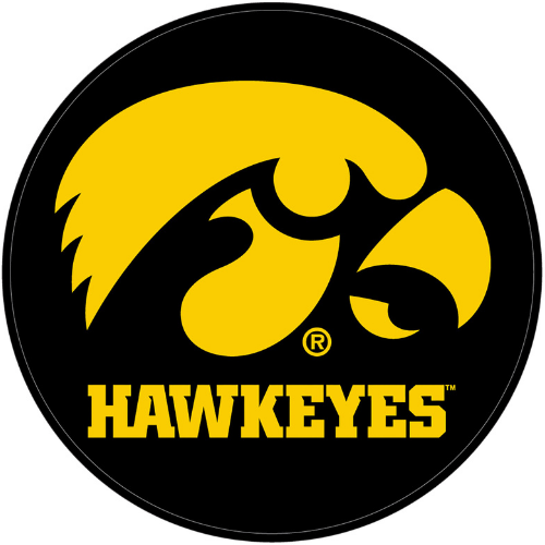 KR Strikeforce University of Iowa Hawkeyes Round Bowling Ball Cleaning Shammy