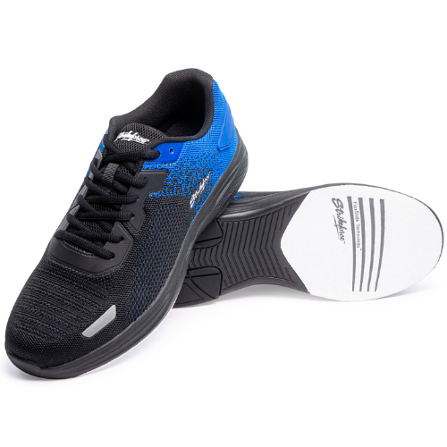 KR Strikeforce Wingman Athletic Black/Royal Right or Left Handed Bowling Shoes for Men