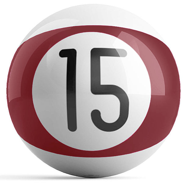 OnTheBallBowling Billiards Bowling Ball Burgundy Stripe 15 Ball